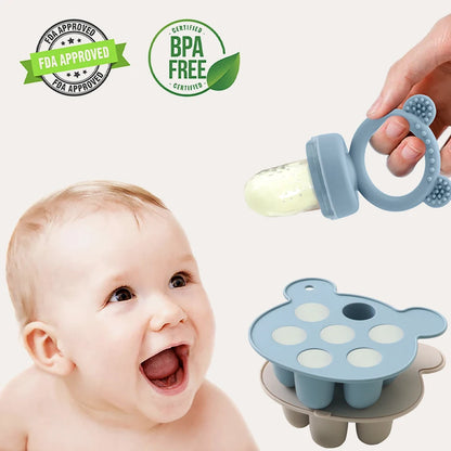 Baby Ice Cream Pops Silicone Mold Ice Cream Maker Popsicles Molds Baby Fruit Feeding Pacifier Teether Toy Baby Sutff